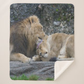Mighty Lion Love Sherpa Deken (Voorkant)