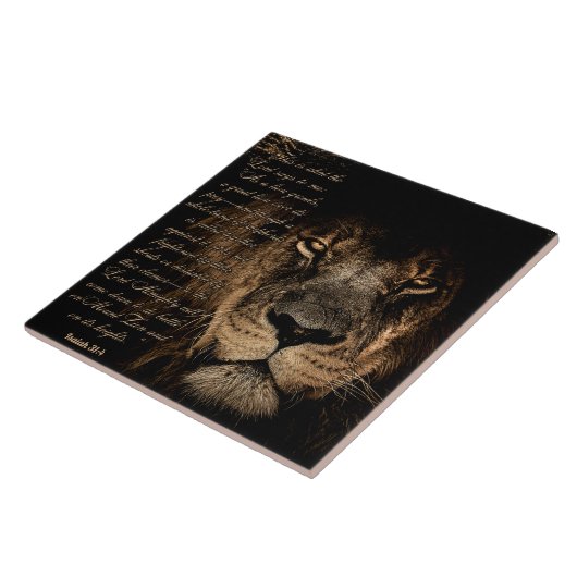 Mighty Lion Tegeltje (Zijkant)