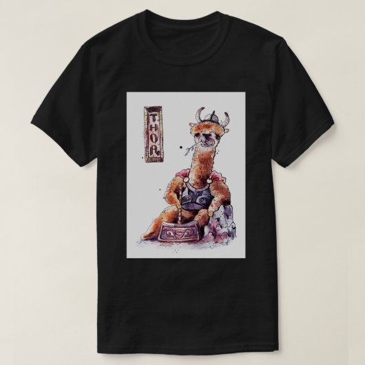 Mighty Llama Thor T-shirt (Design voorkant)
