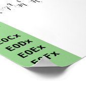 Mighty Love lettertype ligaturen Poster (Hoek)