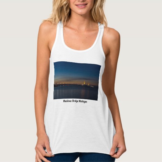 Mighty Mac bij nachtpano Tanktop (Voorkant)