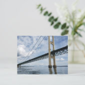 Mighty Mac, Mackinac Suspension Bridge, Michigan Briefkaart (Staand voorkant)
