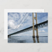 Mighty Mac, Mackinac Suspension Bridge, Michigan Briefkaart (Voorkant / Achterkant)