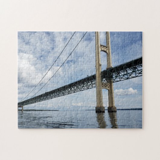 Mighty Mac, Mackinac Suspension Bridge, Michigan Legpuzzel (Horizontaal)