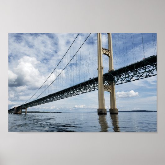 Mighty Mac, Mackinac Suspension Bridge, Michigan Poster (Voorkant)