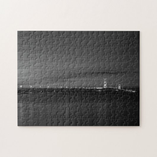 Mighty Mac op Night Pano Grayscale Legpuzzel (Horizontaal)