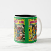 Mighty Man 2 Tweekleurige Koffiemok (Voorkant rechts)