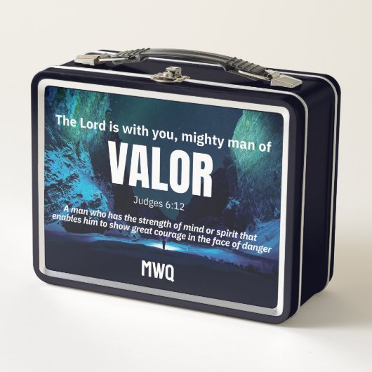 MIGHTY MAN OF VALOR Personalized Christian  (Voorkant)