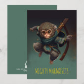 Mighty Marmosets Wenskaart Kaart (Voorkant / Achterkant)