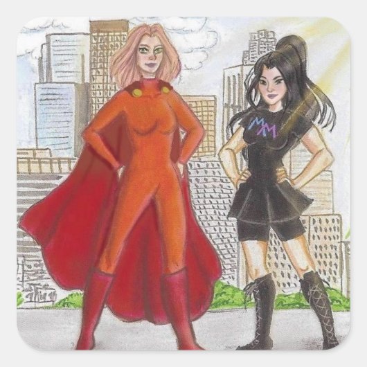 Mighty Meaghan en Brave Breanne sticker (Voorkant)