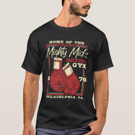 Mighty Mick's Boxing Gym Handschoenen T-shirt (Voorkant)