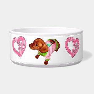Mighty Mini Dachshund Dish en Bowl Voerbakje