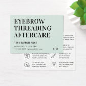 Mighty Mint Eyebrow Threading Aftercare Kaart (Bureau)
