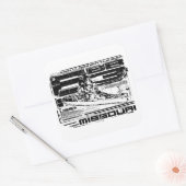 Mighty Mo Vierkante Sticker (Envelop)