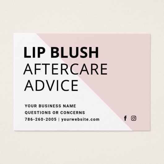 Mighty Modern Lip Blush After Care Kaart (Voorkant)