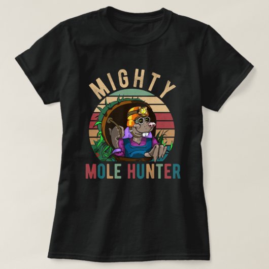 Mighty Mole Hunter T-shirt (Design voorkant)