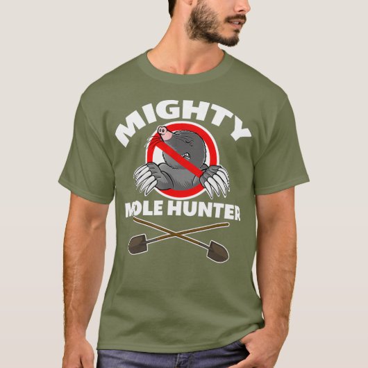 Mighty Mole Hunter T-shirt (Voorkant)