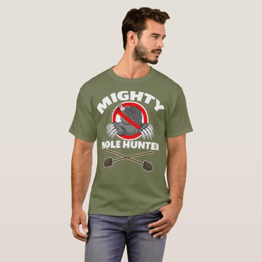 Mighty Mole Hunter T-shirt (Voorkant volledig)