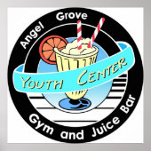 Mighty Morphin Power rangers jeugdcentrum logo Poster (Voorkant)