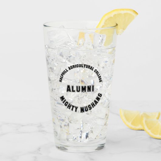 Mighty Mushans Alumni Glass Tumbler (Achterkant ijs)