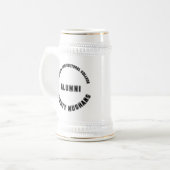 Mighty Mushans Alumni Stein Bierpul (Voorkant links)