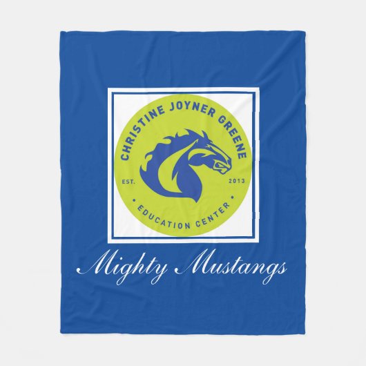 Mighty Mustangs Fleece Blanket Deken (Voorkant)