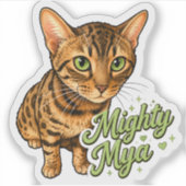 Mighty Mya Sticker (Voorkant)