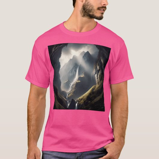 Mighty Natural Mountains actief T-shirt (Voorkant)