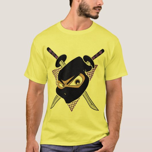 Mighty Ninja Geel T-shirt (Voorkant)