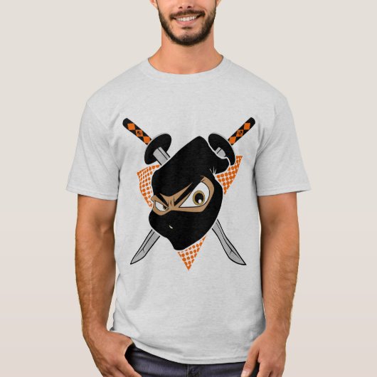 Mighty Ninja Sinaasappel T-shirt (Voorkant)