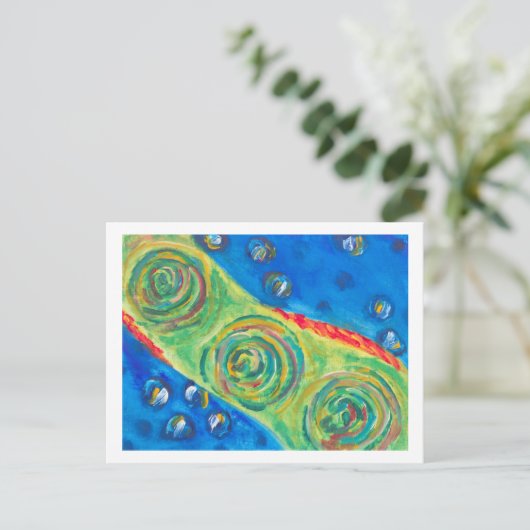 Mighty Octopus Briefkaart (Staand voorkant)