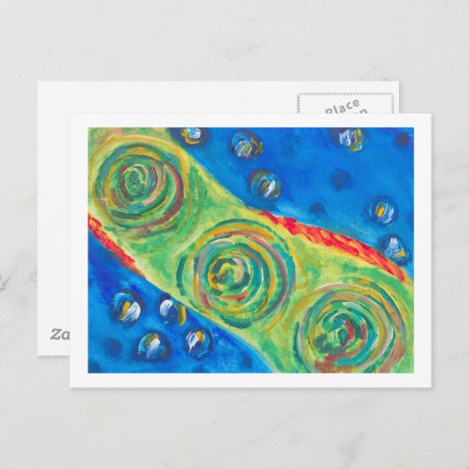 Mighty Octopus Briefkaart (Voorkant / Achterkant)