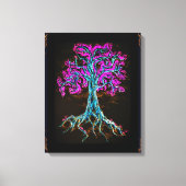 Mighty Paarse Tree Canvas Afdruk (Voorkant)