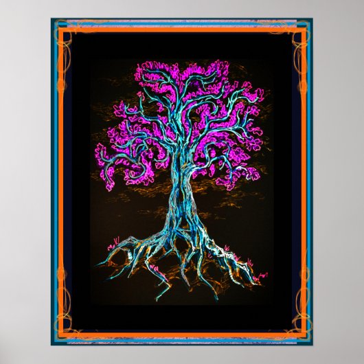 Mighty Paarse Tree Poster (Voorkant)