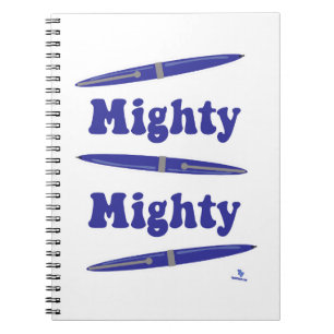 Mighty Pen Auteur Fun Schrijven Logo Notitieboek