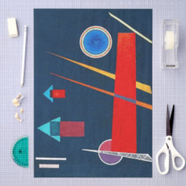 Mighty Red - Kandinsky Modern Art Decoupage Tissuepapier