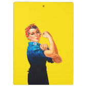 Mighty Rosie de Riveter Retro stijl Klembord (Achterkant)
