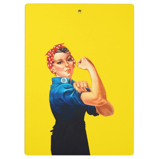 Mighty Rosie de Riveter Retro stijl Klembord (Achterkant)