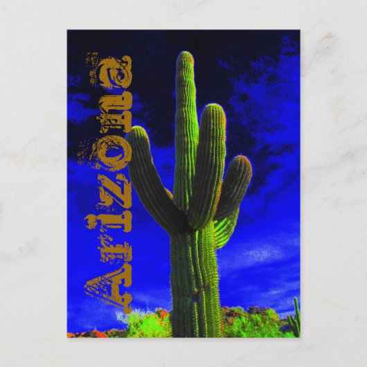 Mighty Saguaro (118), Arizona Briefkaart (Voorkant)