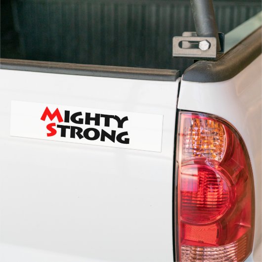 Mighty Strong Bumpersticker (Op Truck)