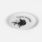 Mighty Taurus de Bull Zodiac Happy Birthday Papieren Bordje (Gekanteld)