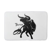 Mighty Taurus de Bull Zodiac Initiaal Badmat (Voorkant)