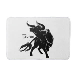 Mighty Taurus de Bull Zodiac Initiaal Badmat