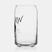 Mighty Taurus de Stier Zodiac Monogram Blikvorm Glas (Links)