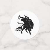 Mighty Taurus the Bull Zodiac Confetti (Kleine voorkant)
