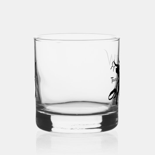 Mighty Taurus the Bull Zodiac Monogram Whisky Glas (Rechts)