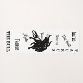 Mighty Taurus the Bull Zodiac Personal Yogamat (Achterkant (horizontaal))