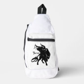 Mighty Taurus the Bull Zodiac Sling Bag (Voorkant)