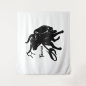 Mighty Taurus the Bull Zodiac Wandkleed (Voorkant)