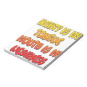 Mighty Tongue Weak Mouth pic Notitieblok (Linkerzijde)